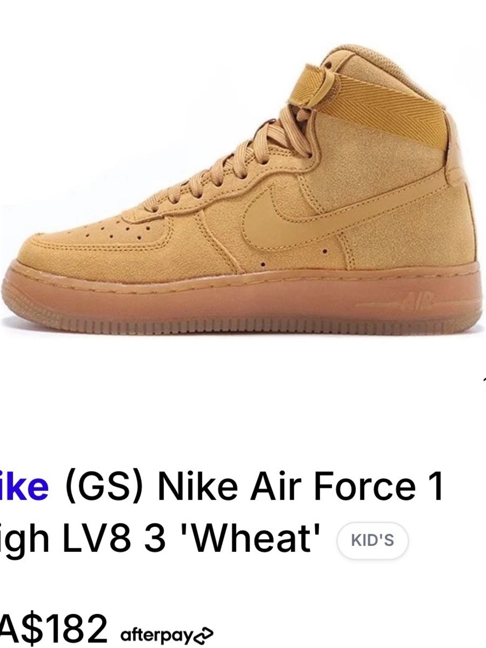 Rare 🔥 Nike 4Y / W5.5 Nike Air Force 1 High LV8 3